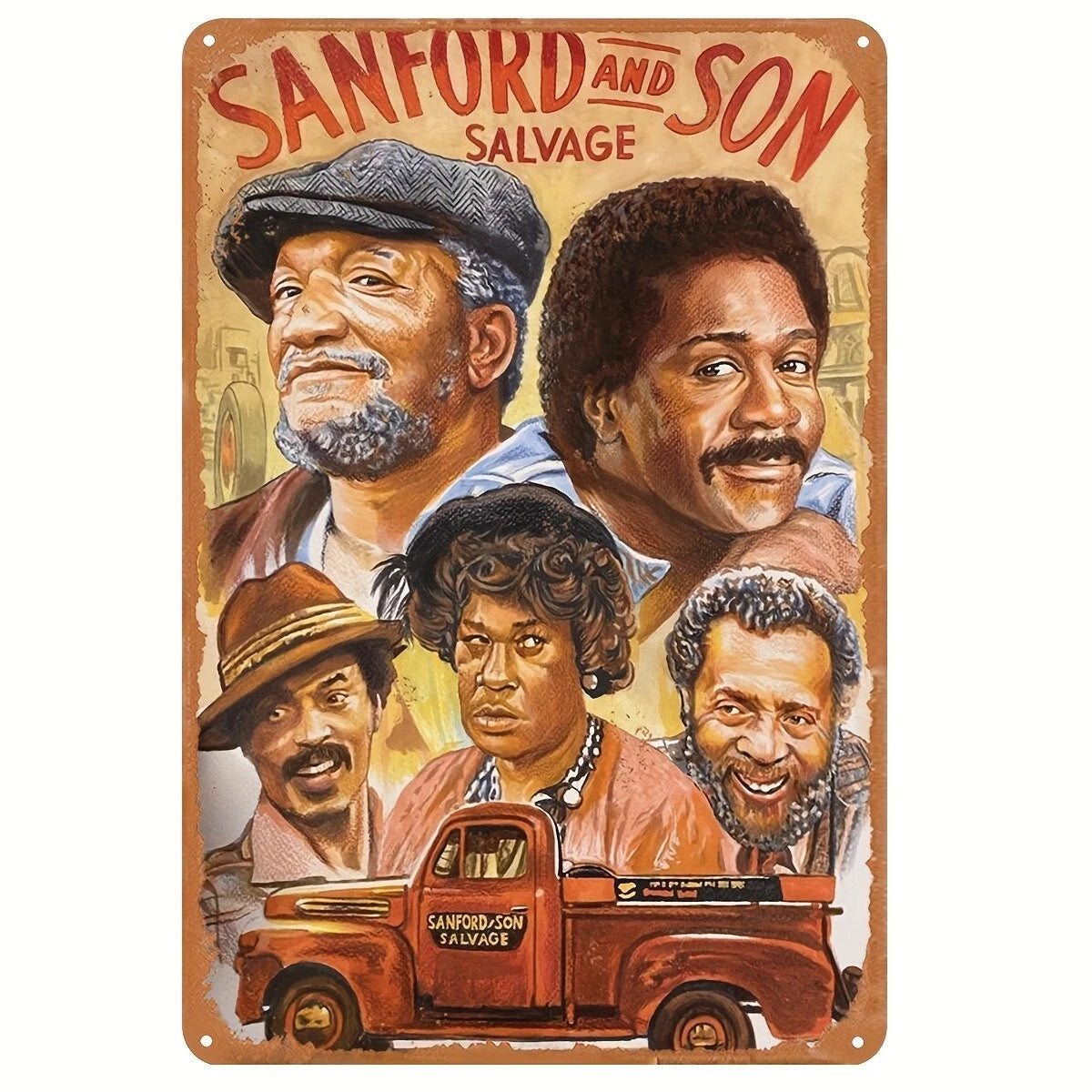Sanford and Son Movie Poster Aluminum Sign — product artwork