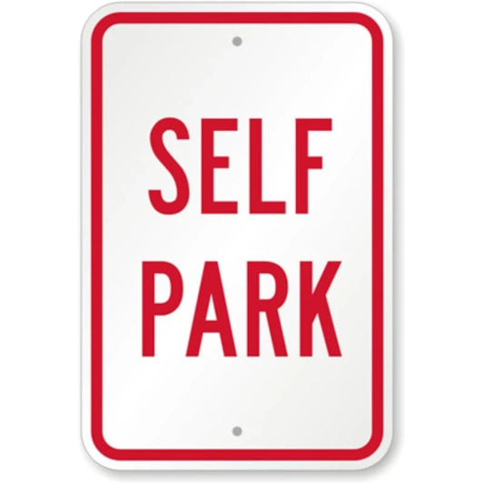 Self Park Aluminum Sign — product artwork