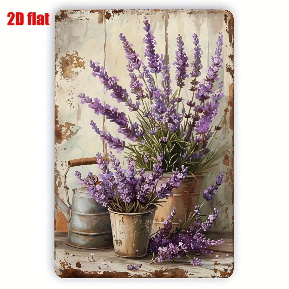 Lavender Funny Garden Purple Flower Aluminum Sign — product artwork