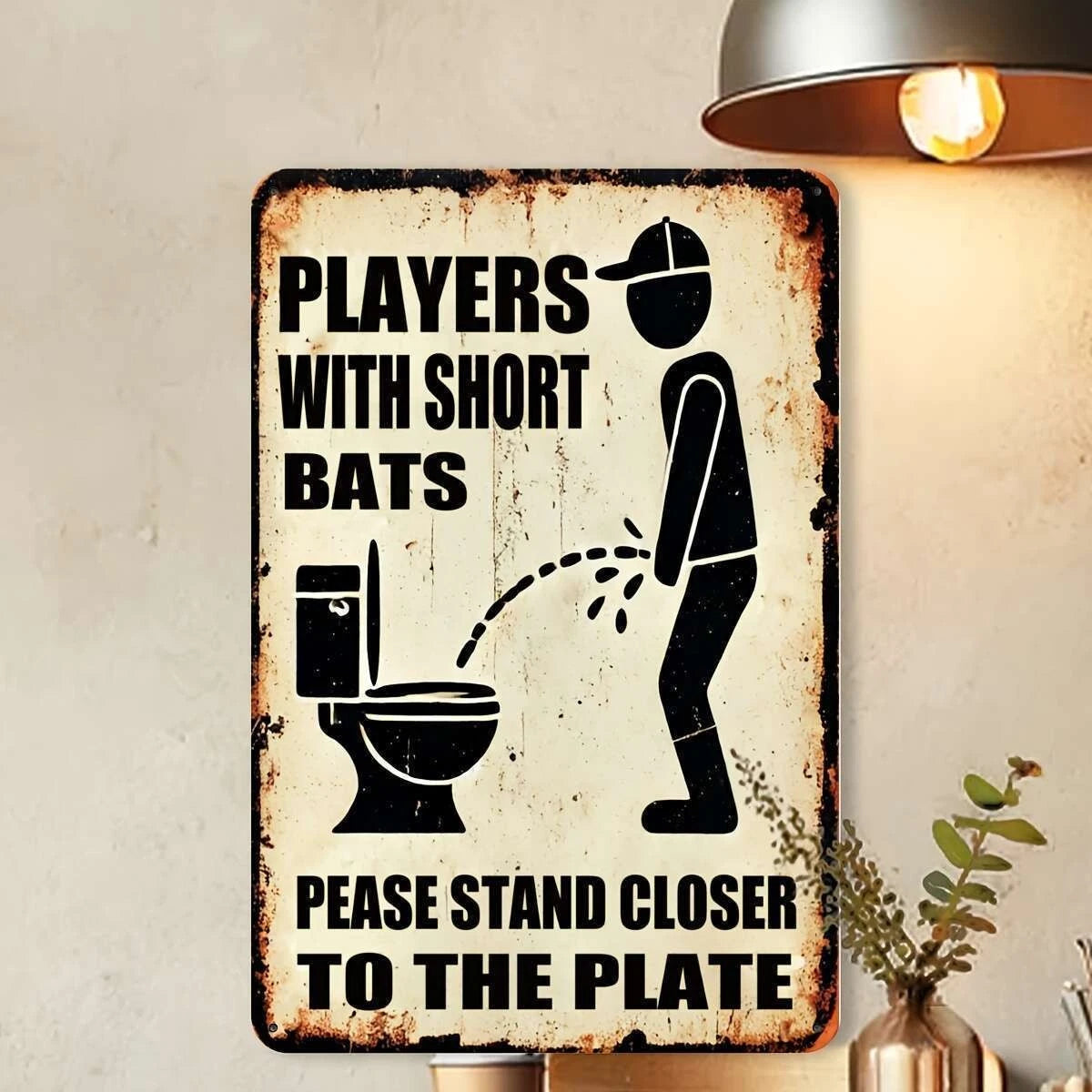Funny Retro Design Kitchen Aluminum Sign — product artwork