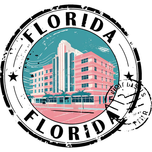 Florida Landmark Round Aluminum Sign — product artwork