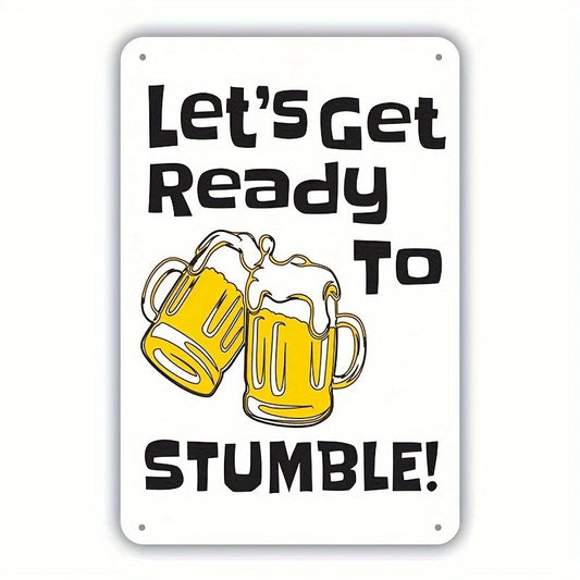 Vintage Build Funny Decorative Aluminum Sign — product artwork
