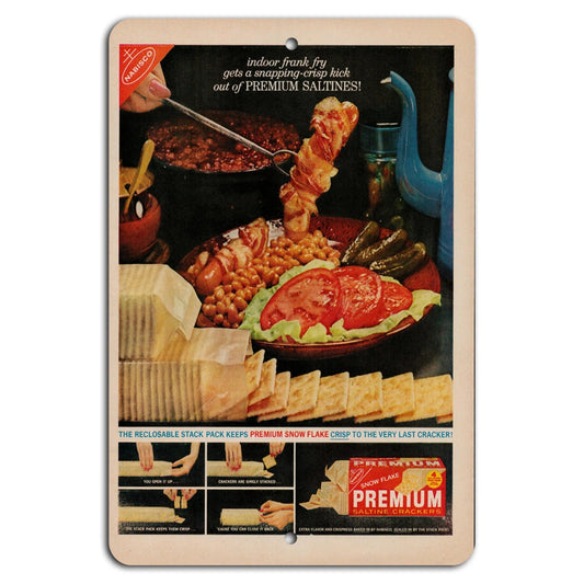Nabisco Saltines Vintage Retro Kitchen Aluminum Sign — product artwork