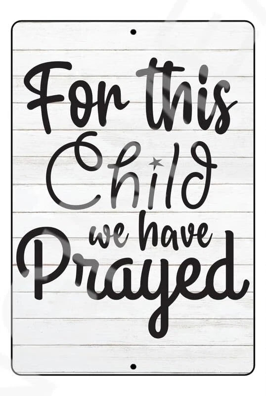 Baby Room Nursery Gift Aluminum Sign — product artwork