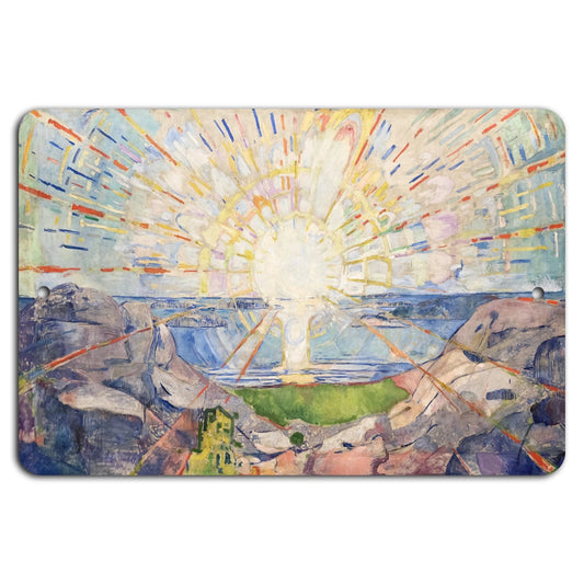 Radiant Dawn Sunrise Inspirational Aluminum Sign — product artwork