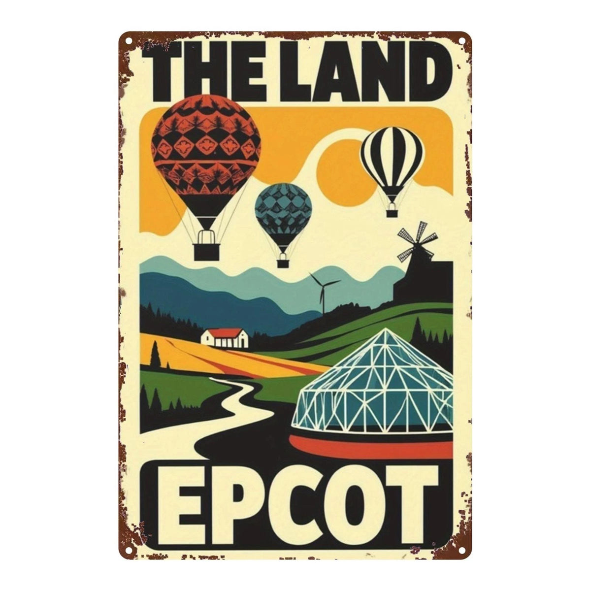 Wall EPCOT the Land Vintage Funny Aluminum Sign — product artwork