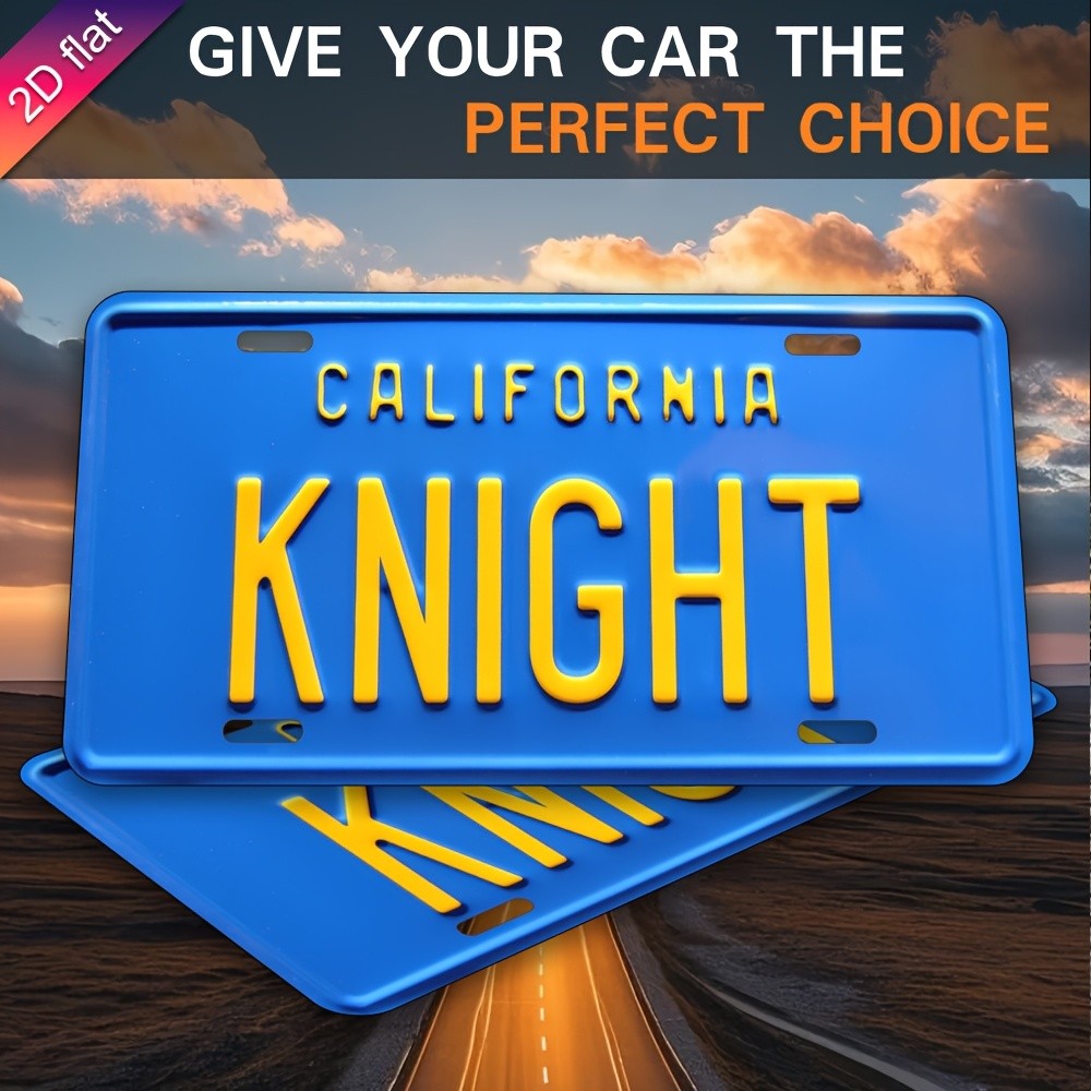 Vintage California Knight Plate Aluminum Sign — product artwork