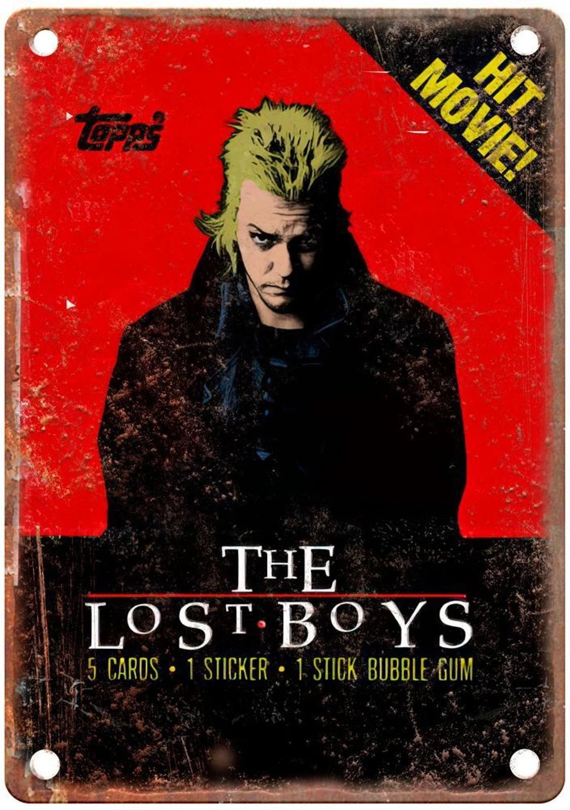 The Lost Boys Movie Cards Bubble Gum Vintage Aluminum Sign — product artwork