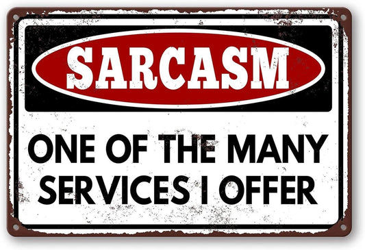 Bar Funny Sarcastic Man Cave Garage Aluminum Sign — product artwork
