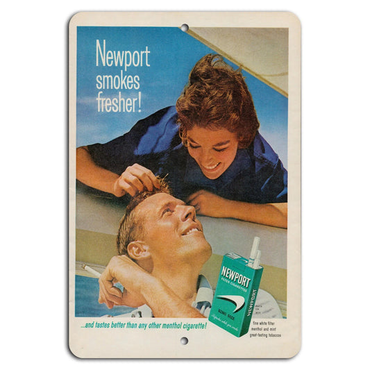 Newport Cigarettes Vintage Retro Wall Art Aluminum Sign — product artwork