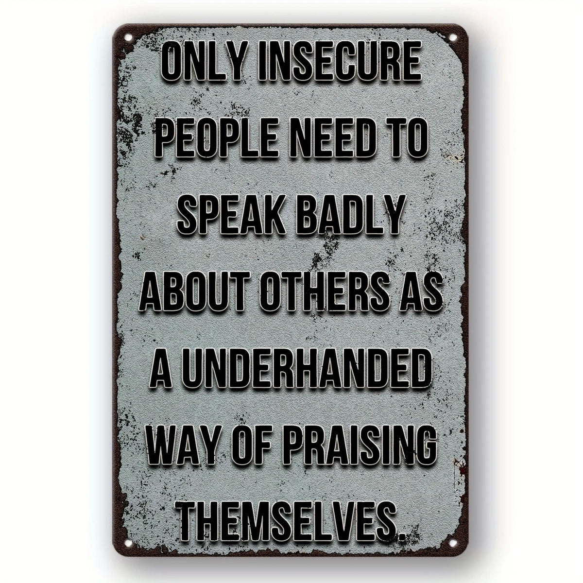 Vintage Poster Black Funny Some People Always Need Aluminum Sign — product artwork