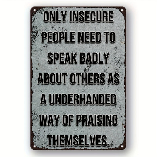 Vintage Poster Black Funny Some People Always Need Aluminum Sign — product artwork