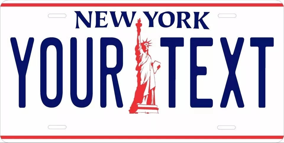 New York Liberty Personalized Replica License Plate — product artwork
