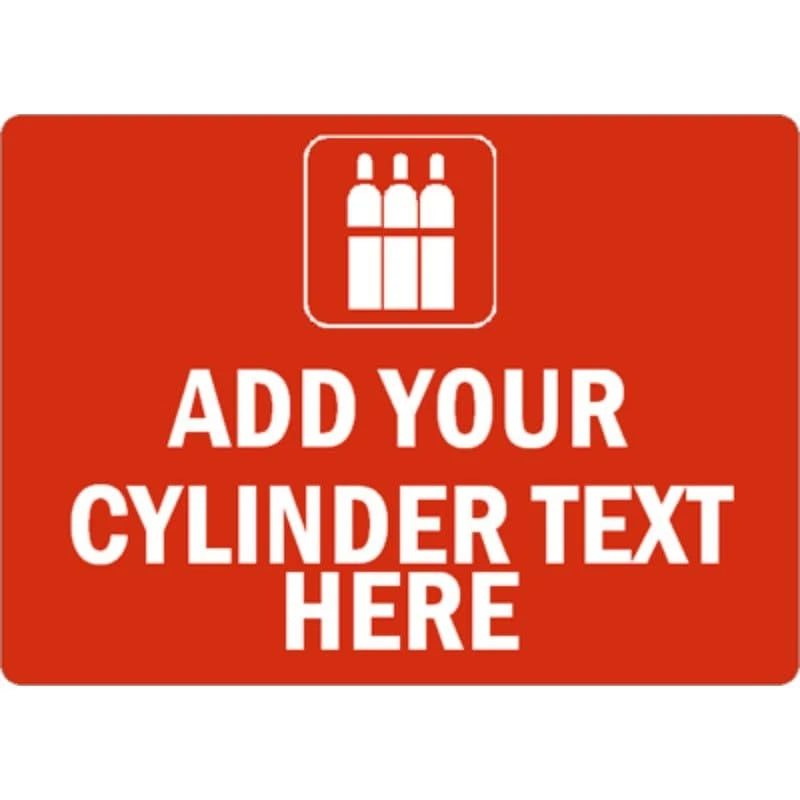Cylinder Custom Aluminum Sign — product artwork