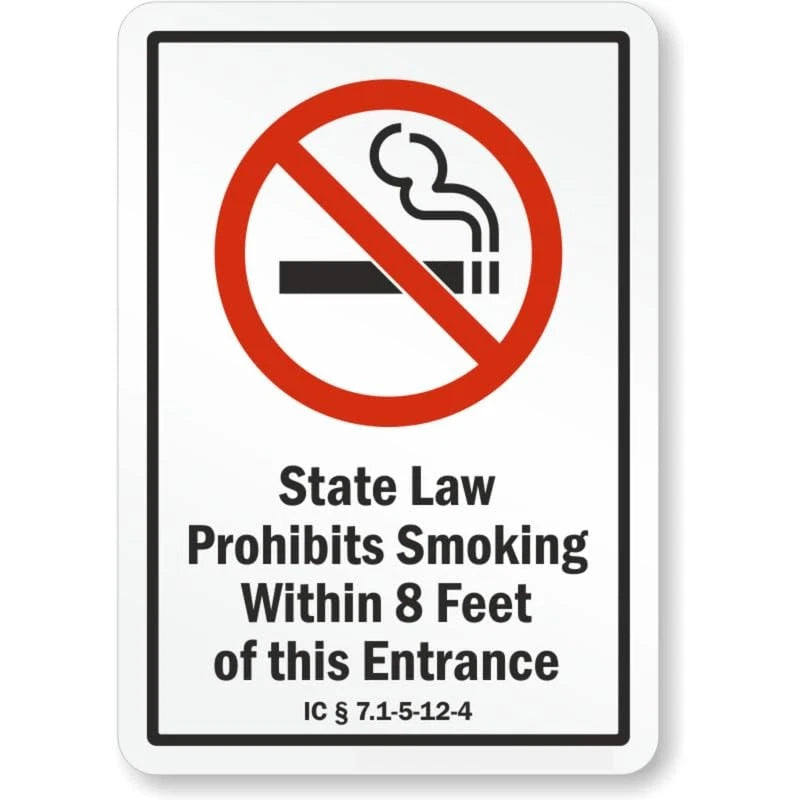 Indiana Private Property Aluminum Sign — product artwork
