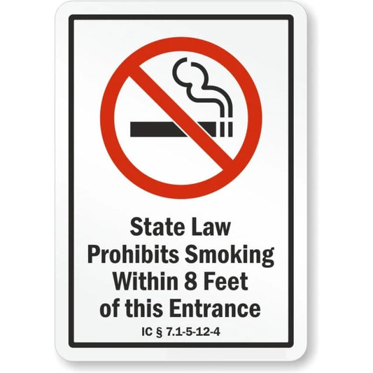 Indiana Private Property Aluminum Sign — product artwork