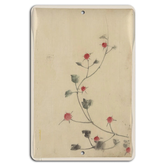 Floral Vintage Sophisticated Aluminum Sign — product artwork