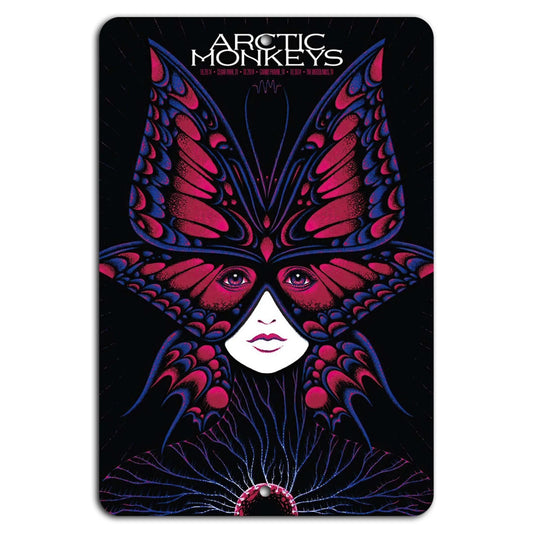 Butterfly Beats Handmade Vertical Aluminum Sign — product artwork