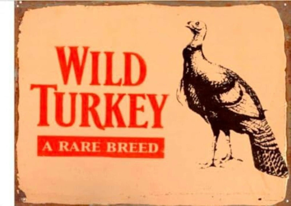 Wild Turkey A Rare Breed Vintage Aluminum Sign — product artwork
