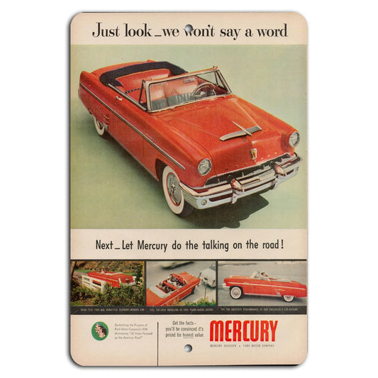 Mercury Car Vintage Classic Aluminum Sign — product artwork