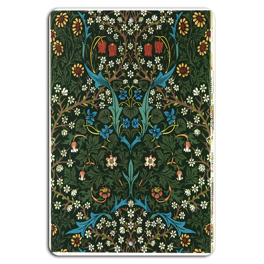 Botanical Floral Design Vertical Aluminum Sign — product artwork