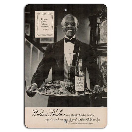 Bourbon Whiskey Vintage Rustic Aluminum Sign — product artwork