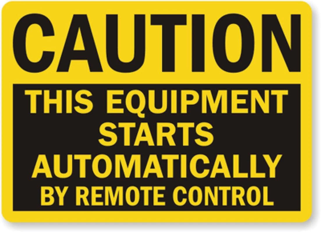 Vinyl Automatic Machine Holes Aluminum Sign — product artwork