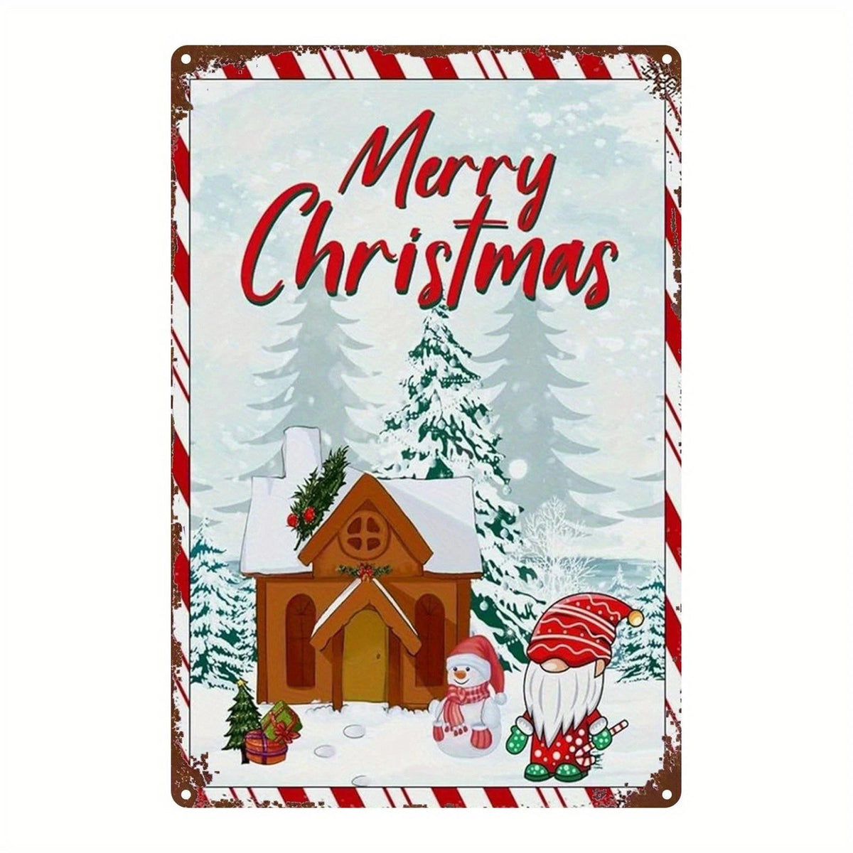 Christmas Funny Marry Christmas Aluminum Sign — product artwork