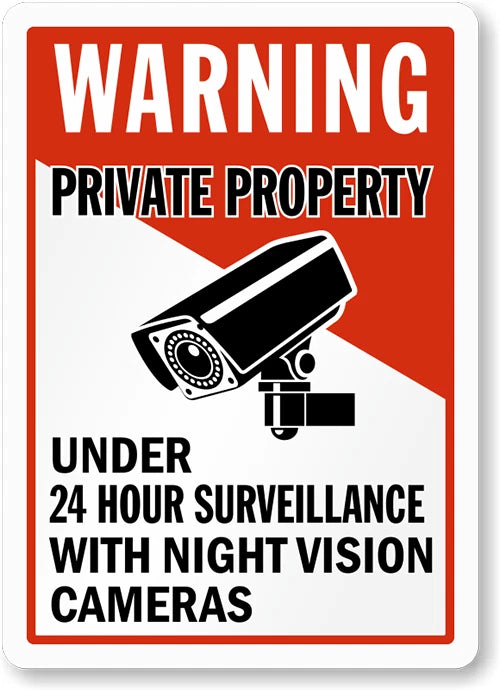 Property Stay Out Warning Aluminum Sign — product artwork