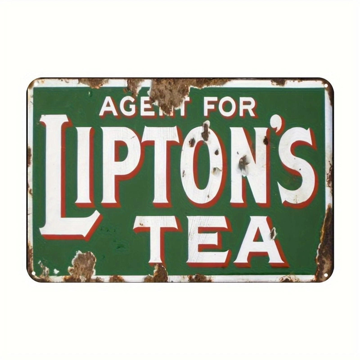 Lipton's Tea Vintage Funny Kitchen Aluminum Sign — product artwork