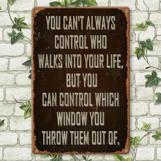 Funny Quote Rustic Aluminum Sign — product artwork