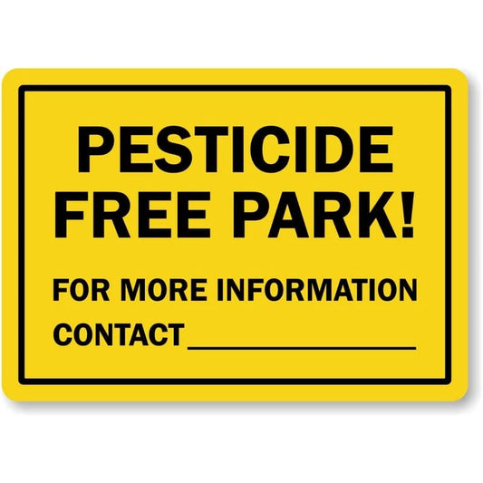 Pesticide Free Park Aluminum Sign — product artwork