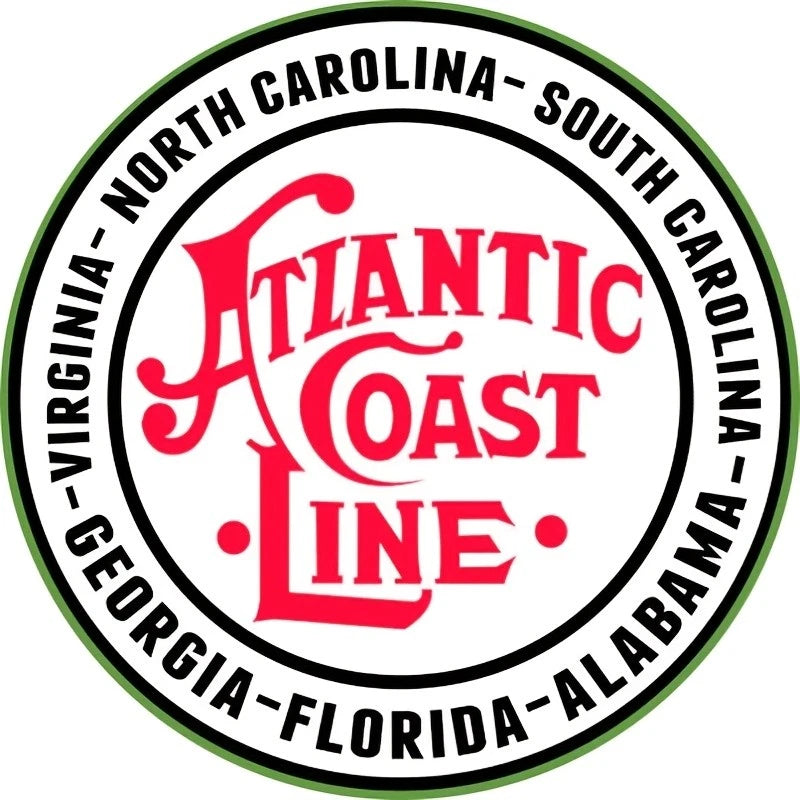 Vintage Atlantic Coast Line Funny Multipurpose Round Aluminum Sign — product artwork
