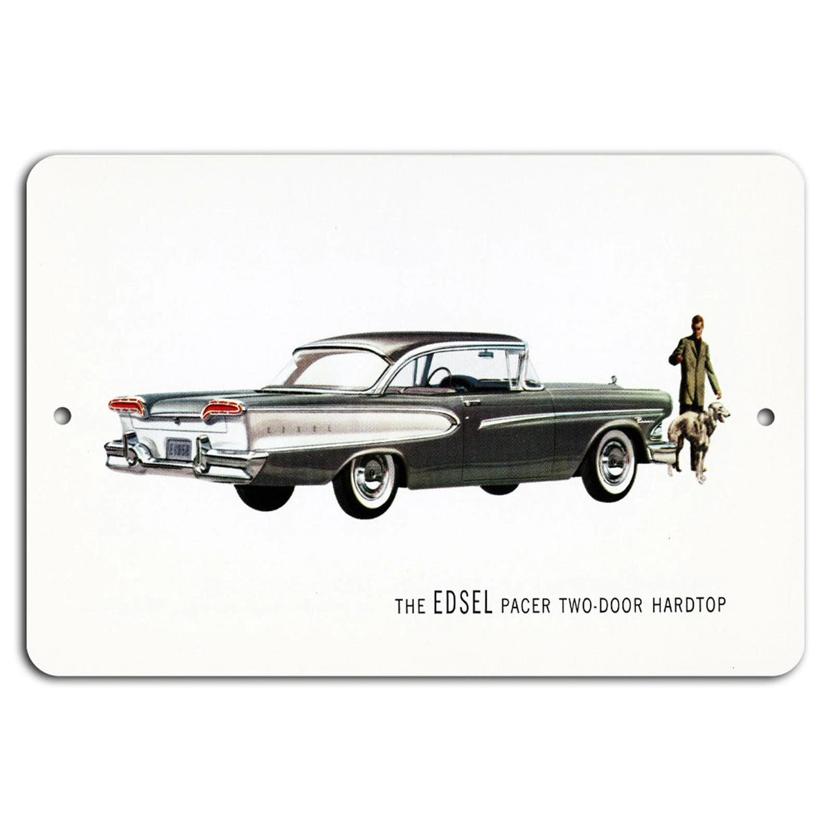 Vintage Edsel Two Door Hardtop Retro Aluminum Sign — product artwork