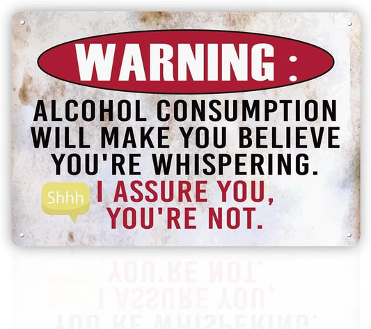 Funny Bar Retro Home Bar Aluminum Sign — product artwork