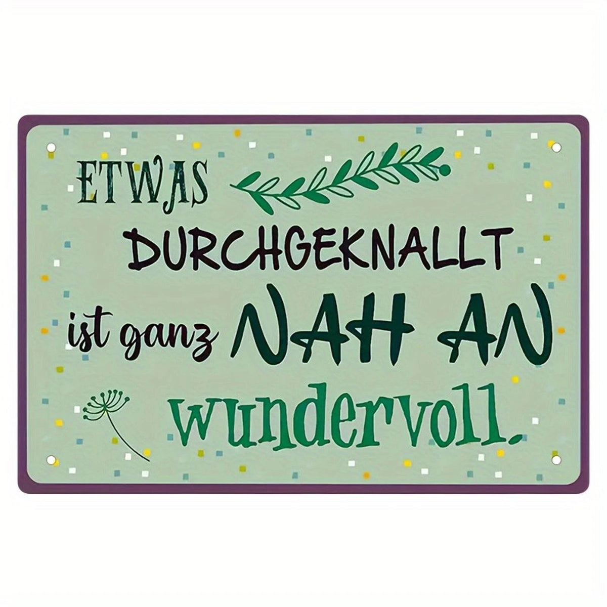 Quote Funny German a Little Crazy Is Close Aluminum Sign — product artwork