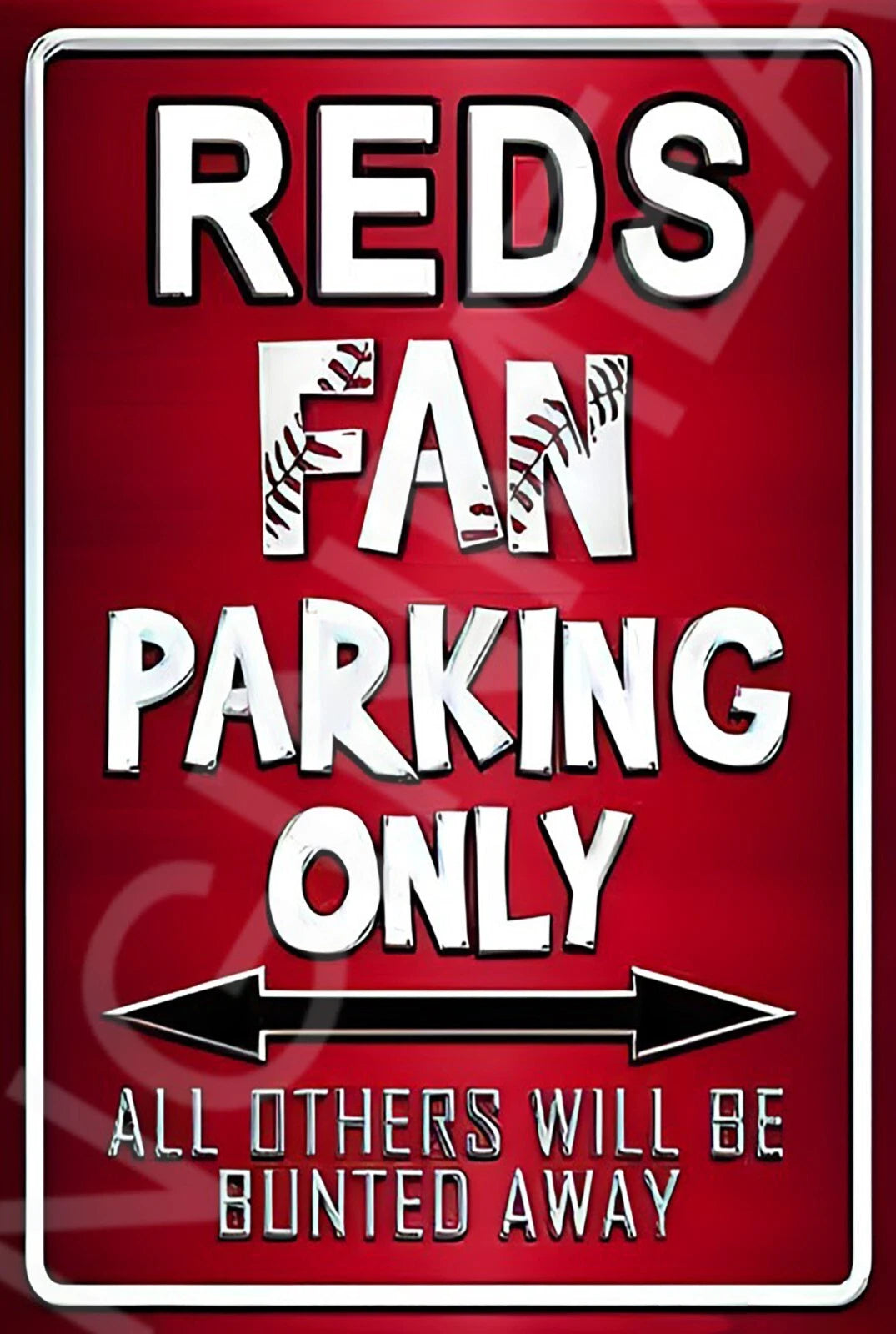 Fan Parking Funny Gift Idea Aluminum Sign — product artwork