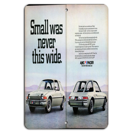 AMC Pacer Retro Garage Vintage Aluminum Sign — product artwork