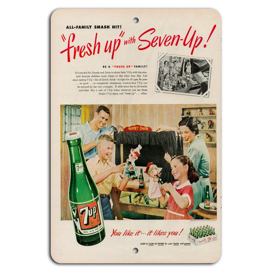 7-Up Retro Vintage Garage Aluminum Sign — product artwork