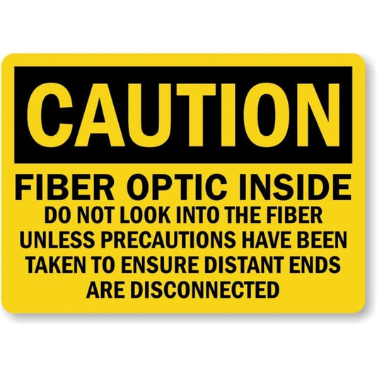 Fiber Optic Inside Aluminum Sign — product artwork