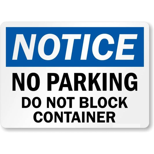 No Parking Doctor Office Aluminum Sign — product artwork