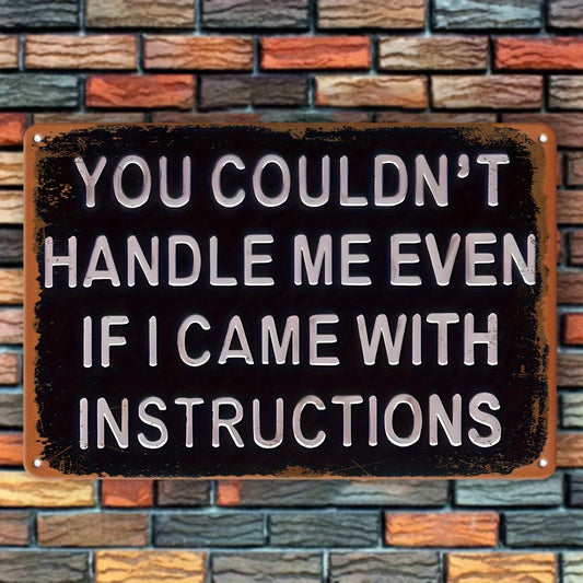 Vintage Inspired Independence Confidence Funny Aluminum Sign — product artwork