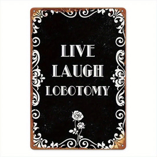 Vintage Living Leaf Cutting Perfect Wall Art Aluminum Sign — product artwork
