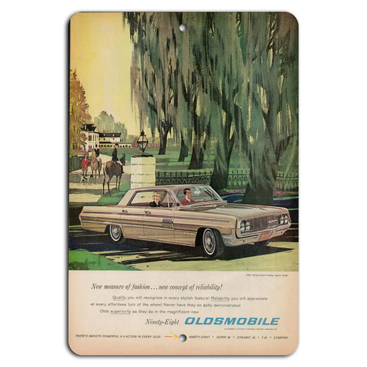 Vintage 1962 Oldsmobile Garage Classic Cars Aluminum Sign — product artwork
