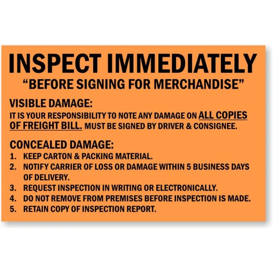 Insurance Regulations Prohibit Aluminum Sign — product artwork