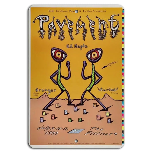 Groove on the Desert Stage Pavement Aluminum Sign — product artwork