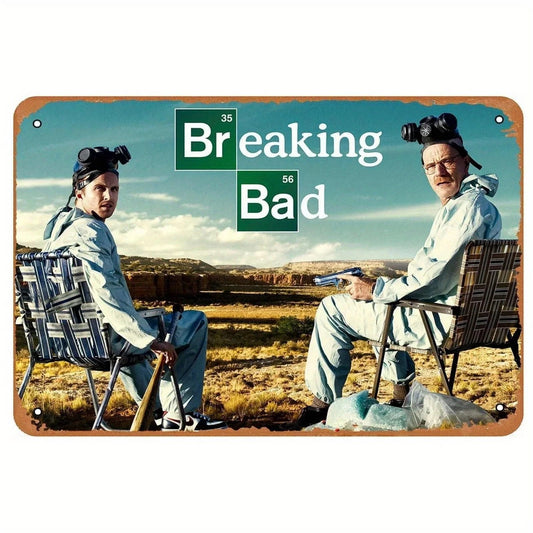 Vintage Classic Movie Breaking Wall Funny Aluminum Sign — product artwork