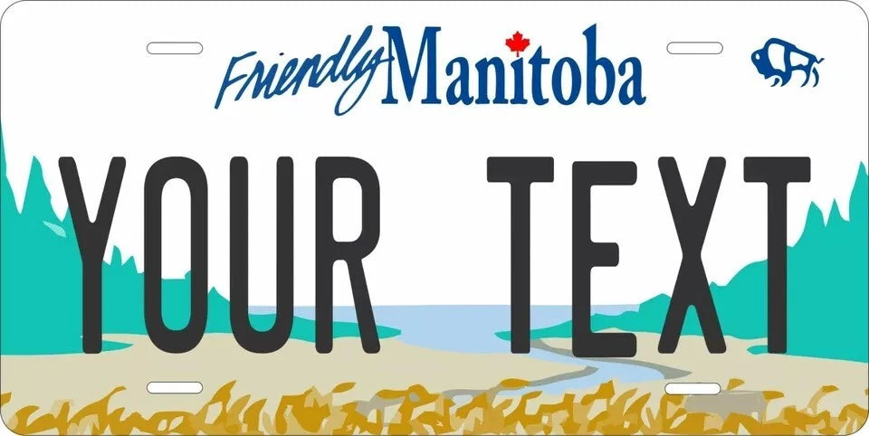 Manitoba 1997 Personalized Replica License Plate — product artwork