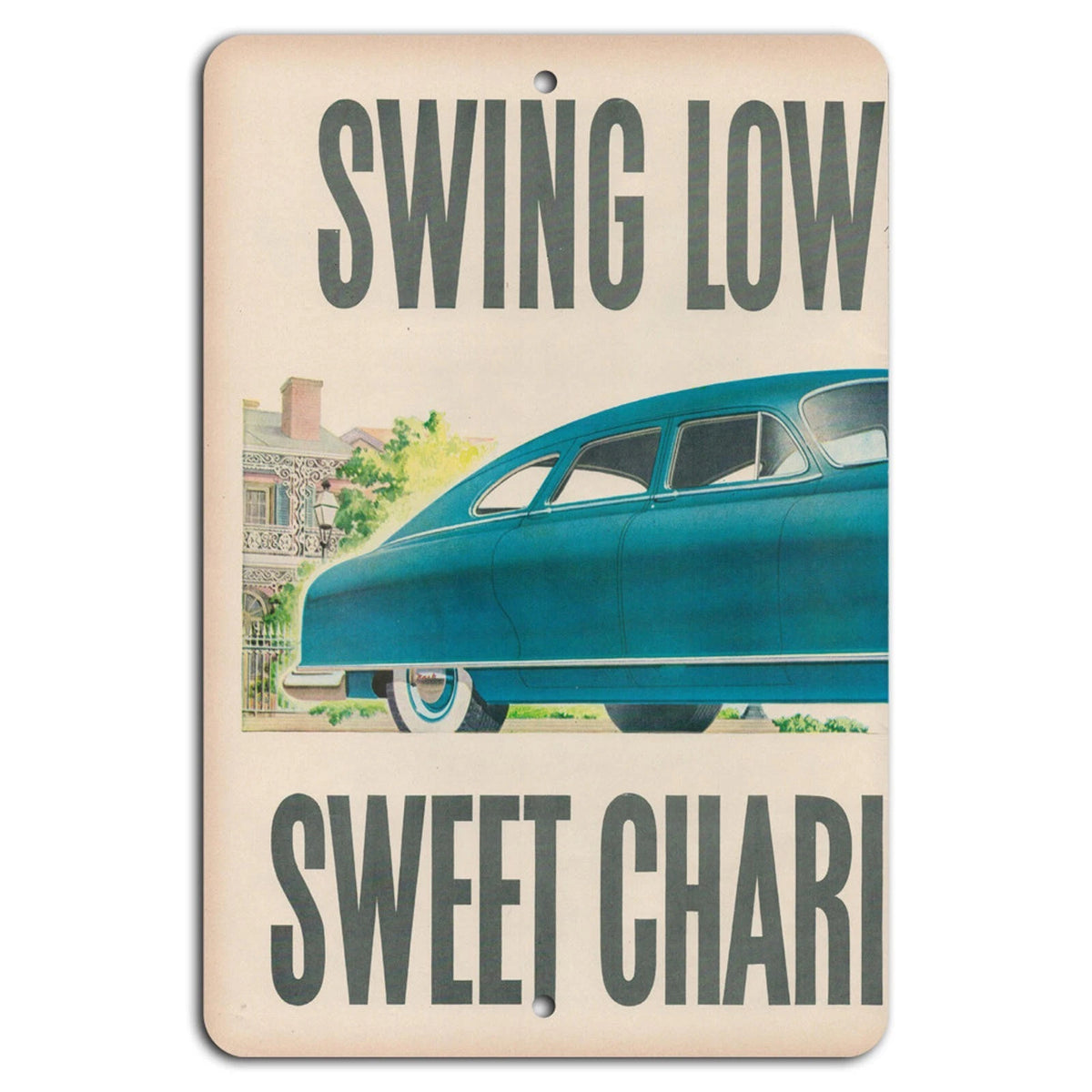 Vintage Car Retro Classic Cars Garage Aluminum Sign — product artwork