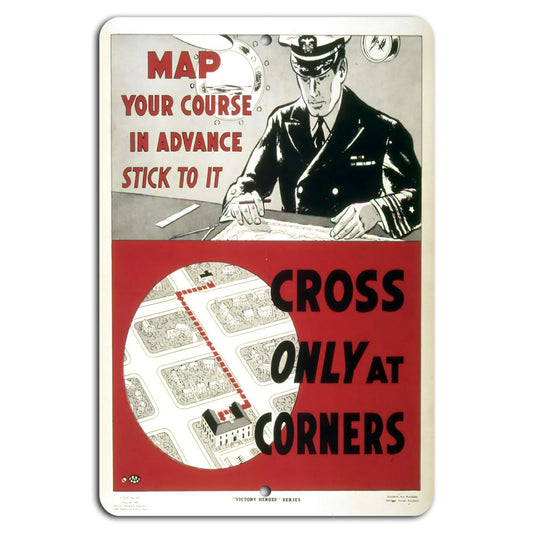 Safety Route Vertical Aluminum Sign — product artwork